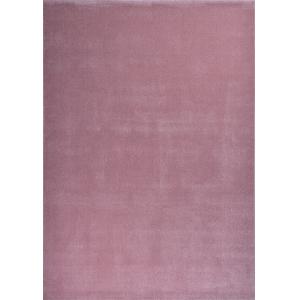 Tapis uni à poils ras - rose - 80x150 cm