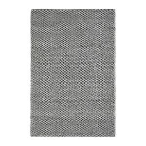 Tapis uni contemporaine en laine argenté 120x170