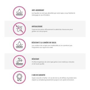 Tapis uni contemporaine en polypropylène gris Ø 120