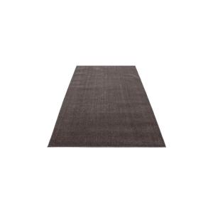 Tapis uni contemporaine en polypropylène marron 120x170