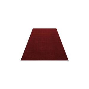 Tapis uni contemporaine en polypropylène rouge 120x170