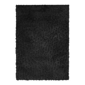 Tapis uni design en polyester anthracite 120x170