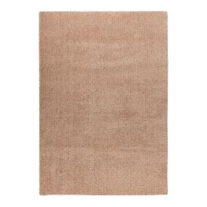 Tapis uni design en polyester champagne 120x170