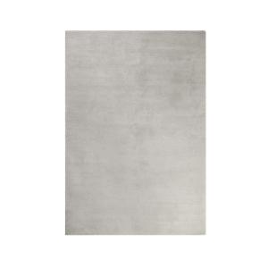 Tapis uni design en polyester gris ciment 120x170
