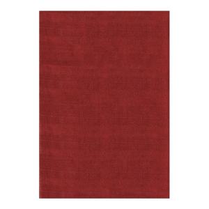 Tapis uni design en polyester rouge 120x170