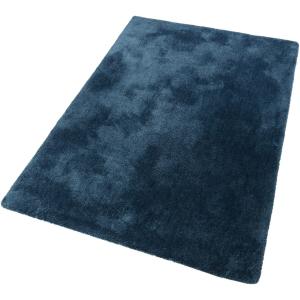 Tapis uni design en polyester turquoise 120x170