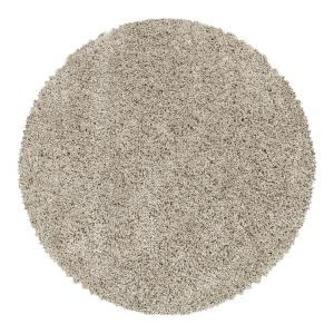 Tapis uni design en polypropylène beige Ø 120