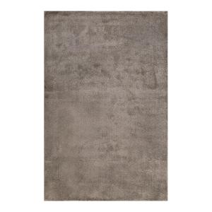 Tapis uni design en polypropylène gris 80x150