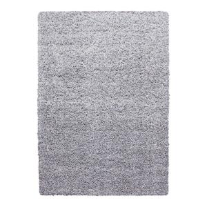 Tapis uni design en polypropylène gris clair 120x170