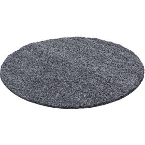 Tapis uni design en polypropylène gris Ø 120