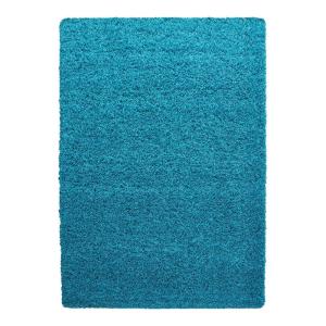 Tapis uni design en polypropylène turquoise 120x170