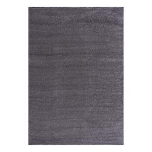 Tapis uni gris à relief linéaire 120x160cm