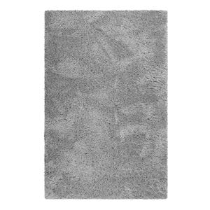 Tapis uni gris issu à 100% de matière recyclée 200x290