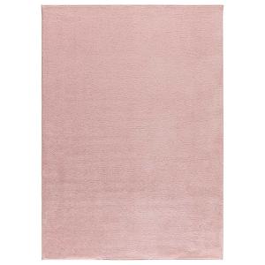 Tapis uni lavable couleur rose 60x100 cm