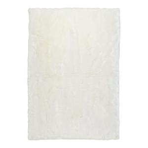 Tapis uni naturel en acrylique ivoire 120x170