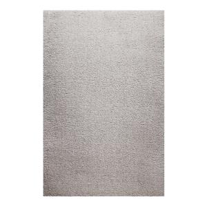 Tapis uni très doux à mèches très hautes gris argenté 170x1…