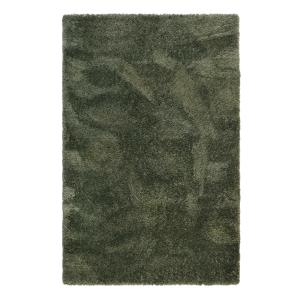 Tapis uni vert olive 100% de matière recyclée 133x200