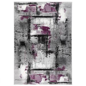 Tapis velours moderne violet 120x170 cm