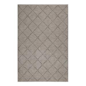 Tapis velours ras à motif losange fond gris/taupe chiné 200…