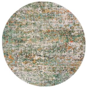 Tapis Vert/Turquoise/Multicolore 201 X 201 cm