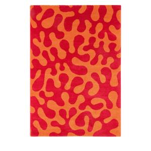 Tapis vintage à motif abstrait - 120x160cm Rouge Polypropyl…