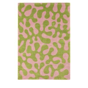 Tapis vintage à motif abstrait - 120x160cm Vert Polypropylè…