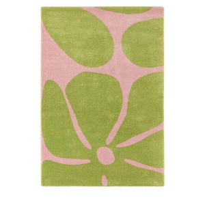 Tapis vintage à motif floral - 120x160cm Vert Polypropylène…