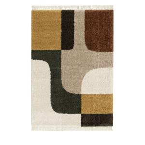 Tapis vintage à motif géométrique -160x230cm Multicolore Po…