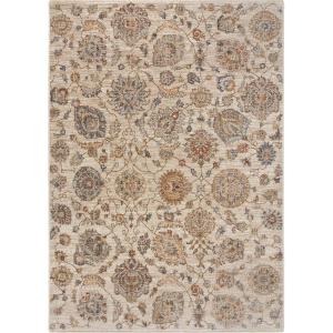 Tapis vintage avec finition frangée en couleurs terreuses,…