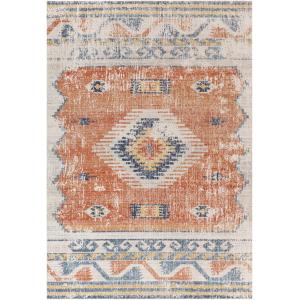 Tapis Vintage Bohème Orange/Bleu 120x170