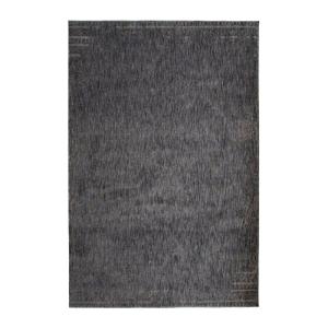 Tapis vintage doux gris noir 160x230