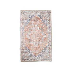 Tapis vintage en chenille - 160x230cm Orange et bleu Polyes…