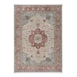 Tapis vintage grenat/beige 160x230 cm