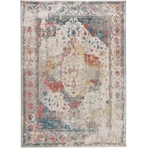 Tapis vintage gris/multicolore 80x150 cm