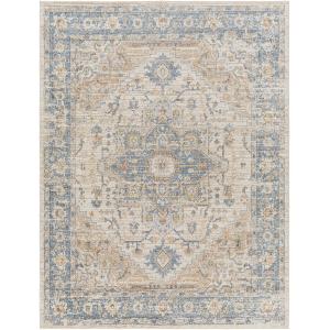 Tapis Vintage Lavable en Machine Marron/Bleu 200x275
