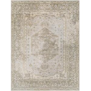 Tapis Vintage Lavable en Machine Vert/Brun 160x213