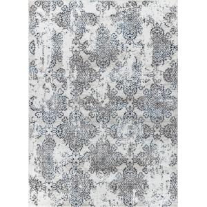 Tapis Vintage Oriental Blanc/Bleu 200x275