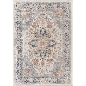 Tapis Vintage Oriental Bleu Foncé/Beige 160x213