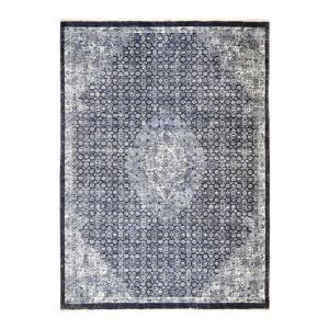 Tapis vintage oriental doux bleu 120x170