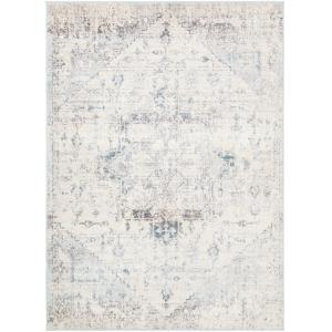 Tapis Vintage Oriental Ivoire/Bleu 120x170