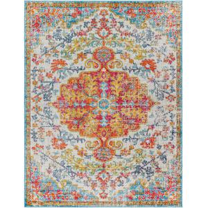 Tapis Vintage Oriental Multicolore/Orange/Bleu 120x170
