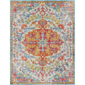 Tapis Vintage Oriental Multicolore/Orange/Bleu 200x275
