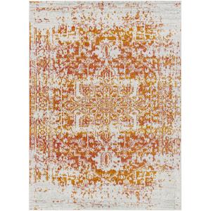 Tapis Vintage Oriental Orange/Blanc 140x200