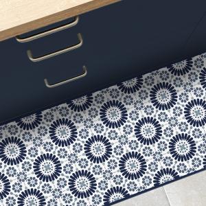 Tapis Vinyle - 120x200 cm - intérieur/extérieur - Bleu - 99…