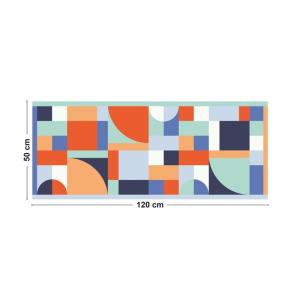 Tapis vinyle antidérapant - Multicolore - l 50xL120cm