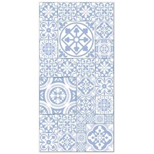 Tapis vinyle carreaux ciments talavera bleu 100x140cm