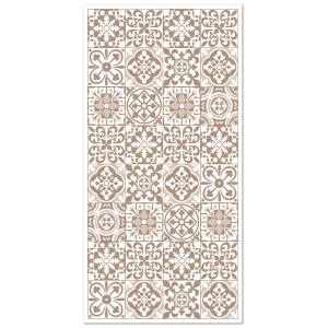 Tapis vinyle carreaux ciments triana brun 100x140cm