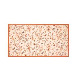 Tapis vinyle en synthétique beige 75x180cm