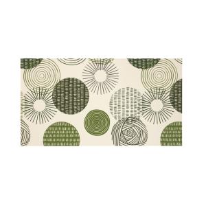 Tapis vinyle en synthétique vert 60x80cm