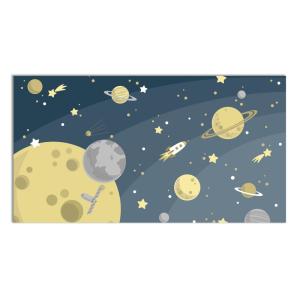 Tapis vinyle enfants de l'espace 120x160cm